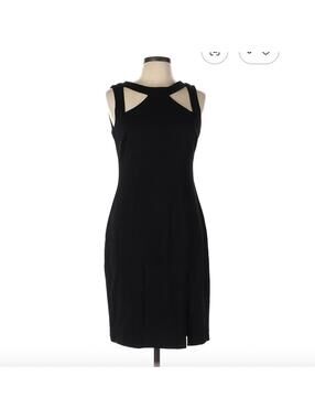 Cache Black Cutout Sleeveless Casual Dress Size 10
